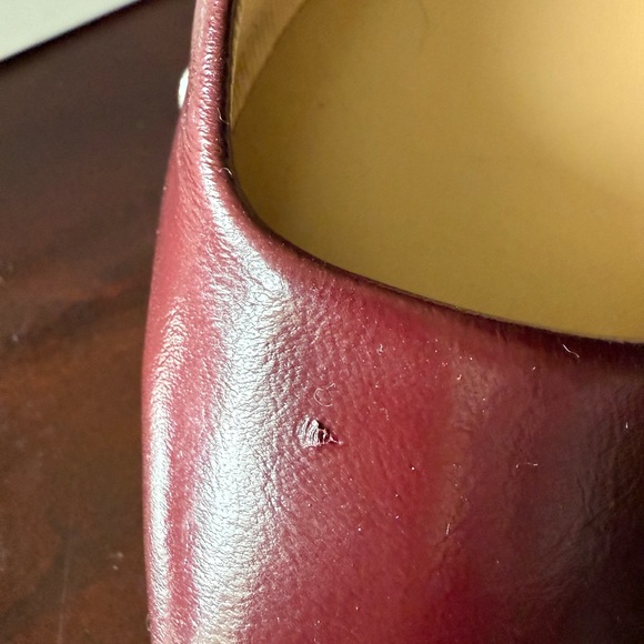 New Dolce Vita Reyes Cranberry Red Ballet Buckle Flats - Size 7 Work Costume - Picture 3 of 9